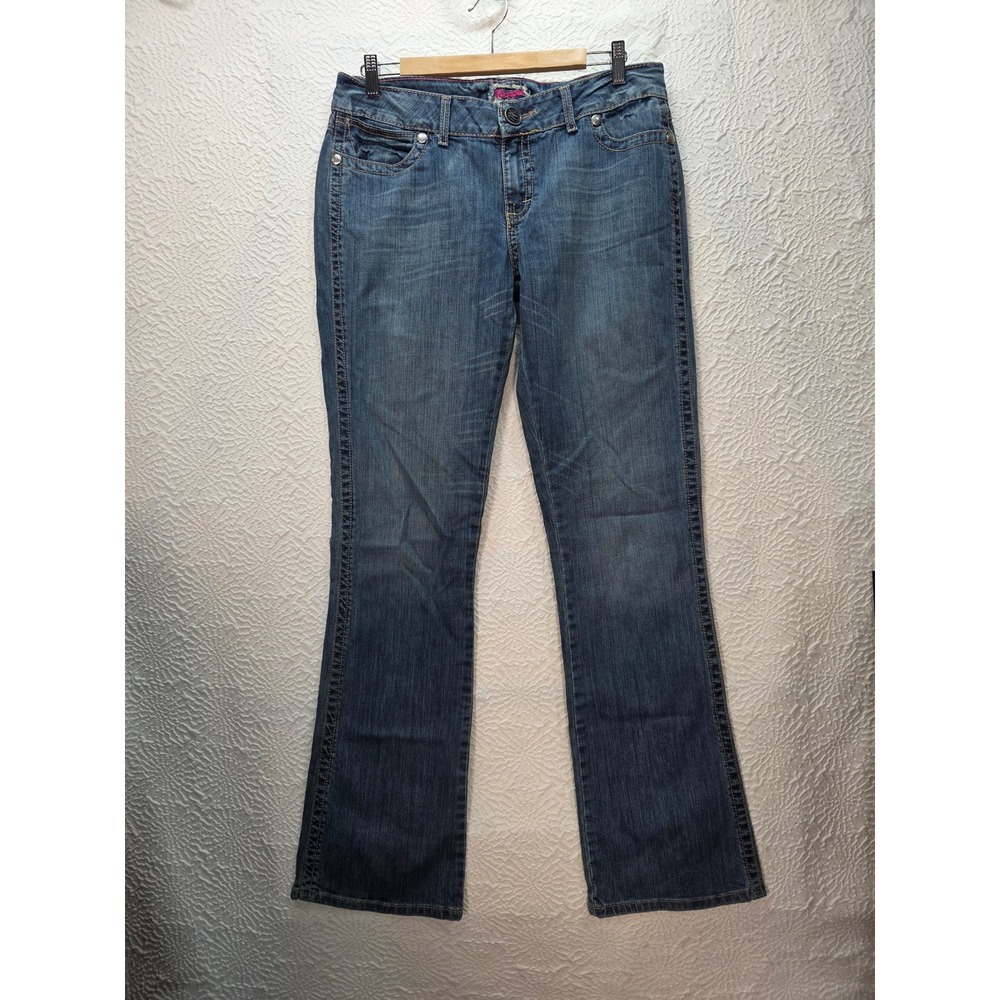 Wrangler Retro Mae Jeans Womens 11/12x36 Blue Good Pink Label Bootcut Tall